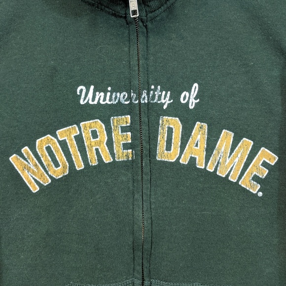 Vintage Tops University Of Notre Dame Zip Up Fleece Poshmark